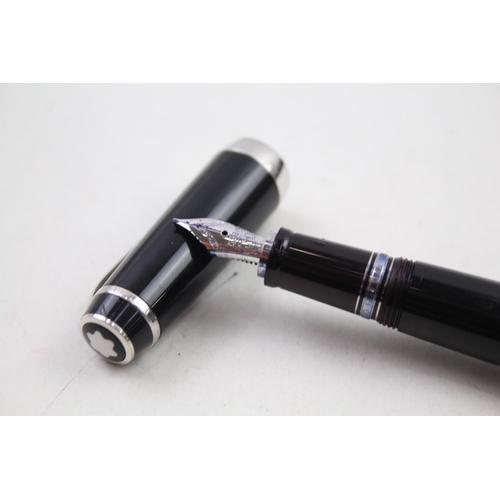 339 - MONTBLANC Boheme Black Fountain Pen w/ 14ct White Gold Nib