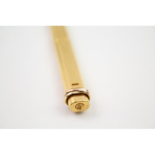 343 - Les Must De CARTIER Gold Plated Ballpoint Pen / Biro WRITING - 88069  (25g)