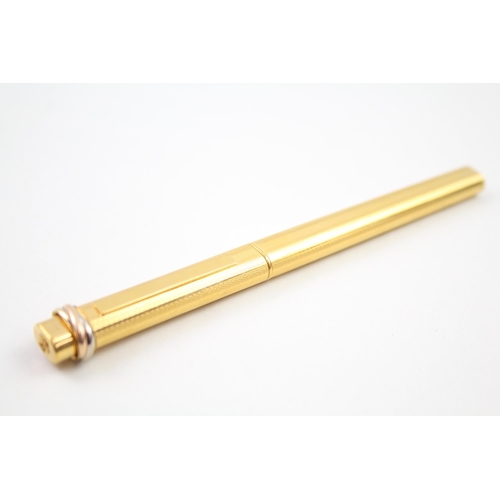 343 - Les Must De CARTIER Gold Plated Ballpoint Pen / Biro WRITING - 88069  (25g)