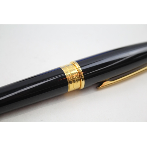 367 - S.T DUPONT Olympio Black Lacquer Fountain Pen w/ 18ct White Gold Nib Writing Box