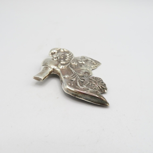 151 - Pussycat in a shoe in HM Sterling Silver 925 brooch in excellent condition with tight fitting pin (1... 