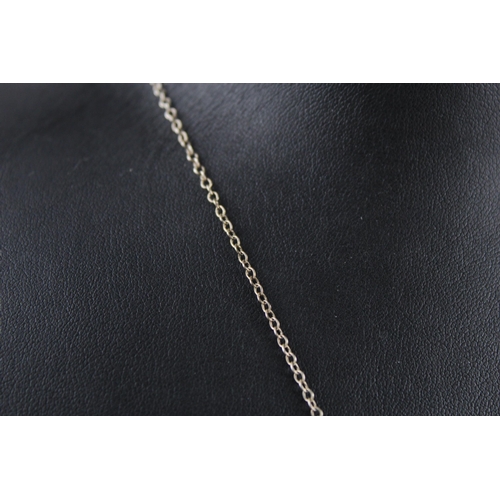 168 - Silver Edwardian lavaliere necklace reworked (5g)