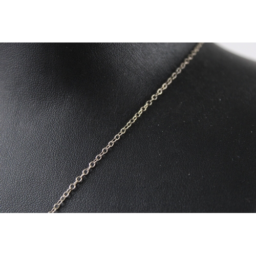 168 - Silver Edwardian lavaliere necklace reworked (5g)