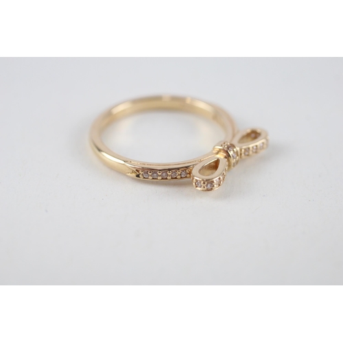 27 - 14ct gold pandora dress ring (3g) Size  N