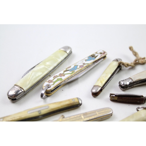 219 - 15 x Vintage Assorted  Mini Pocket KNIVES