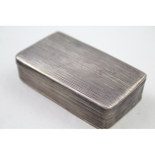 258 - Antique / Vintage .950 Silver Rectangular Snuff Box (48g)