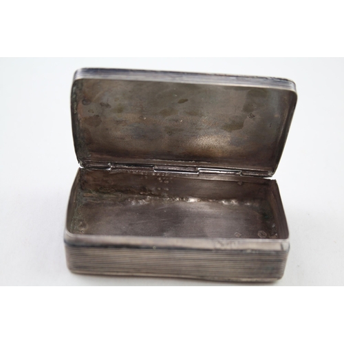 258 - Antique / Vintage .950 Silver Rectangular Snuff Box (48g)