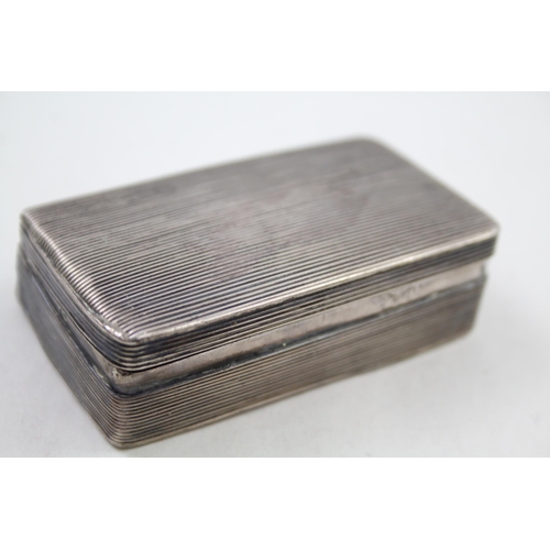 258 - Antique / Vintage .950 Silver Rectangular Snuff Box (48g)