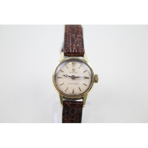 289 - OMEGA SEAMASTER Ladies C.1950's Gold Tone WRISTWATCH Hand-wind WORKING