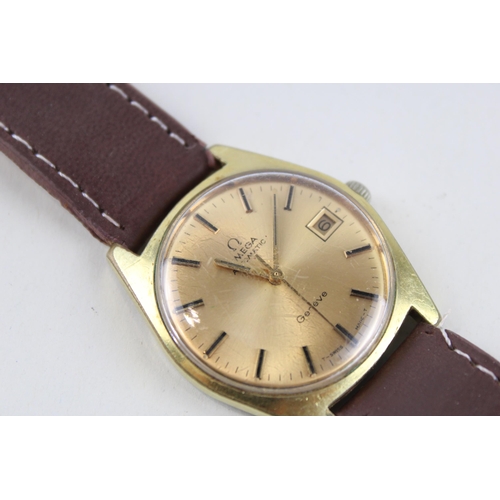 303 - OMEGA GENEVE C.1970's Gents Vintage Gold Tone WRISTWATCH Automatic WORKING