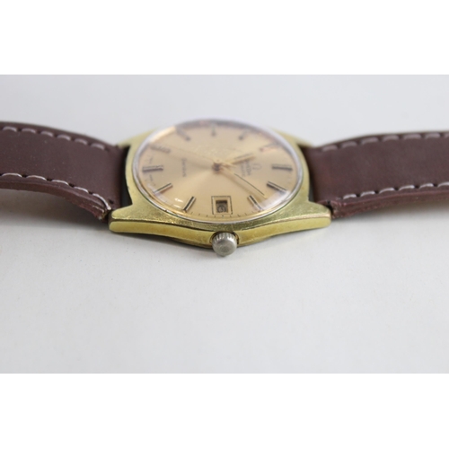 303 - OMEGA GENEVE C.1970's Gents Vintage Gold Tone WRISTWATCH Automatic WORKING