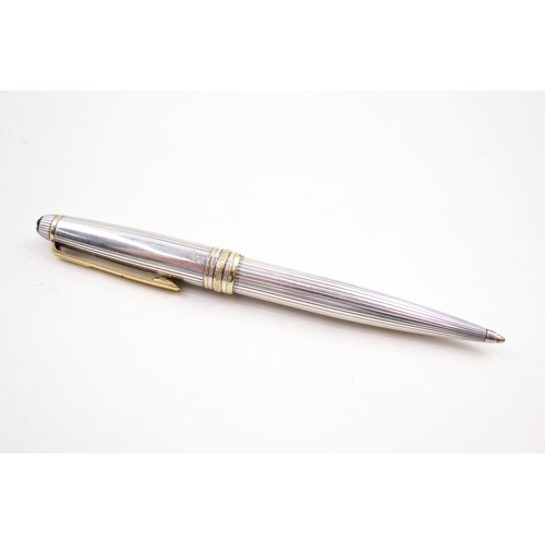 336 - MONTBLANC Meisterstuck Black & Gold Plate Ballpoint Pen / Biro WRITING