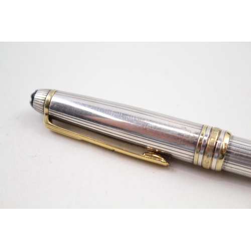 336 - MONTBLANC Meisterstuck Black & Gold Plate Ballpoint Pen / Biro WRITING