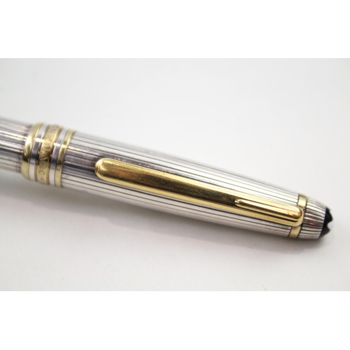 336 - MONTBLANC Meisterstuck Black & Gold Plate Ballpoint Pen / Biro WRITING