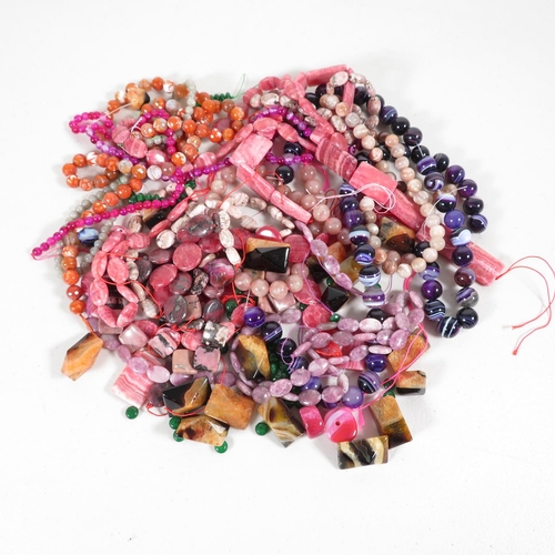 365 - Collection of Beaded Semi Precious Stones 1410g