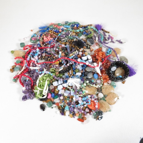 369 - Collection of Beaded Semi Precious Stones 2520g