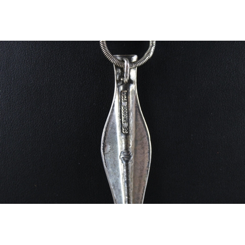 247 - A Scandinavian silver pendant necklace by SE Snorre (20g)