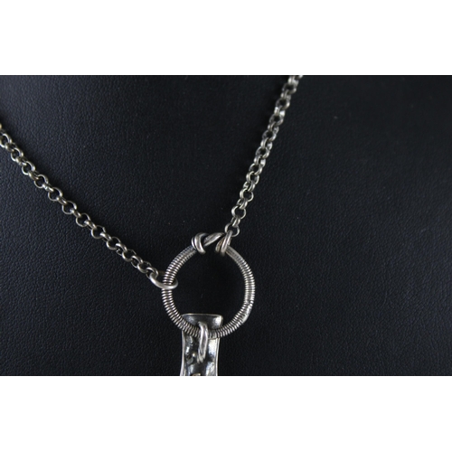 247 - A Scandinavian silver pendant necklace by SE Snorre (20g)