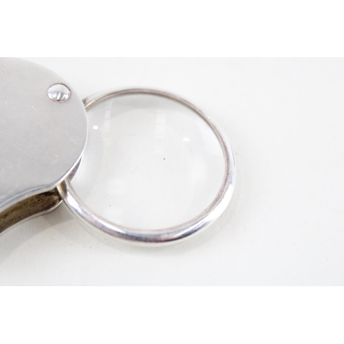 304 - Vintage Stamped .925 Sterling Silver Magnifying Glass / Loupe (39g)