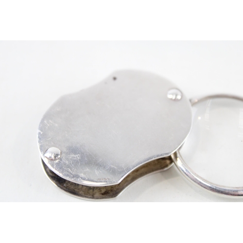 304 - Vintage Stamped .925 Sterling Silver Magnifying Glass / Loupe (39g)