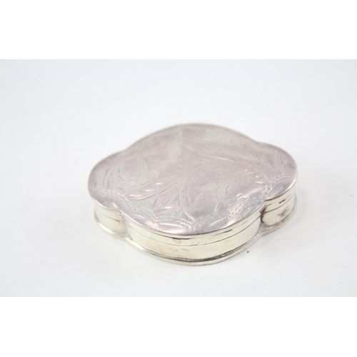 328 - 4 x .925 sterling pill / trinket boxes