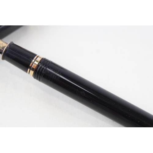 345 - SHEAFFER 810 Conaisseur GT Black Resin Fountain Pen w/ 18ct Gold Nib WRITING