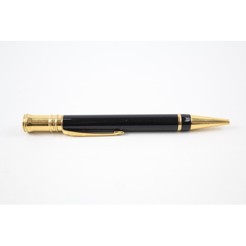 353 - PARKER Duofold Special Black Lacquer & Gold Plate Ballpoint Pen /Biro WRITING