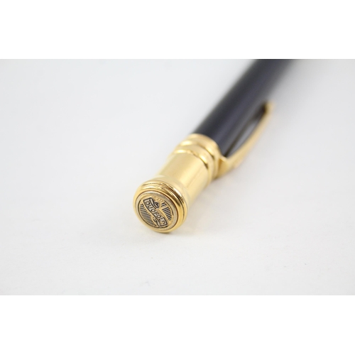 353 - PARKER Duofold Special Black Lacquer & Gold Plate Ballpoint Pen /Biro WRITING