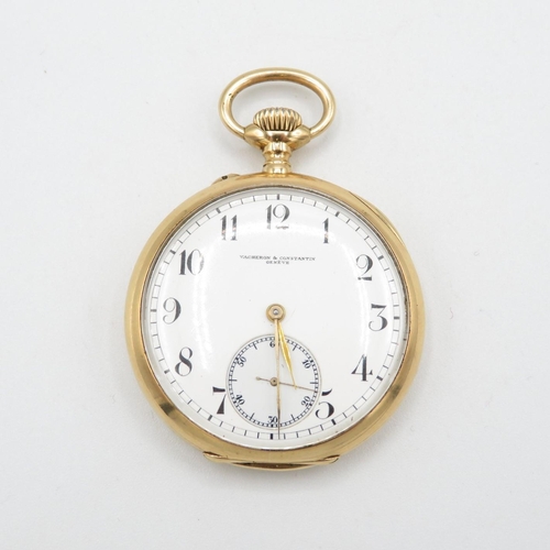 371 - VACHERON and CONSTANTIN Swiss Pocket Watch hallmarked 14ct gold free running but not time tested 50m... 