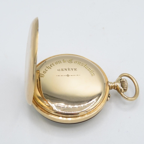 371 - VACHERON and CONSTANTIN Swiss Pocket Watch hallmarked 14ct gold free running but not time tested 50m... 