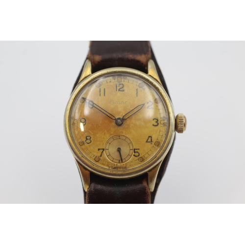 386 - GRANA A.T.P. Gents WWII Era Military Issued WRISTWATCH Hand-Wind WORKING