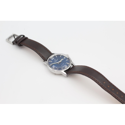 399 - FAVRE-LEUBA SEA CHIEF Blue Dial Gents WRISTWATCH Hand-Wind WORKING