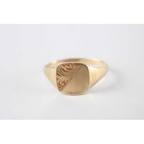 80 - 9ct gold signet ring (2.3g) Size  Y