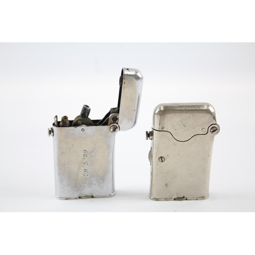 408 - 2 x THORENS Semi-automatic Lighters Circa 1920s / 30s Inc Teleflam Etc