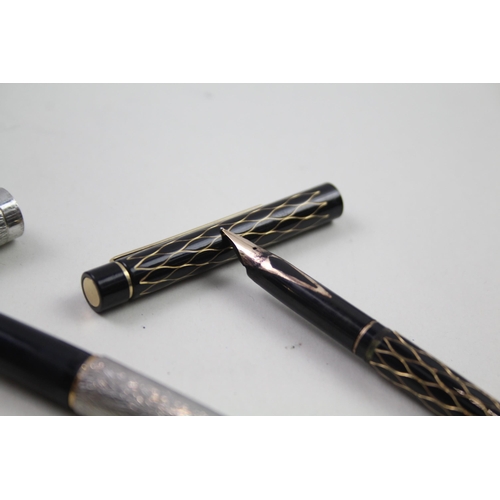 484 - 3 x Vintage SHEAFFER Fountain Pens w/ 14ct Nibs WRITING Inc Imperial, Fashion II