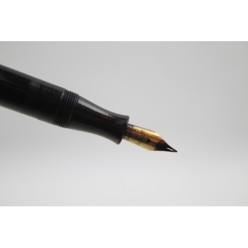 492 - 2 x Vintage WATERMAN Fountain Pens w/ 14ct Gold Nibs WRITING Inc Ideal, Boxed