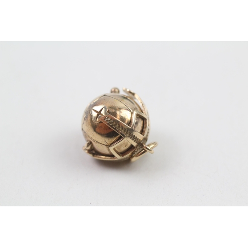 9ct gold masonic puzzle ball pendant (8.7g)