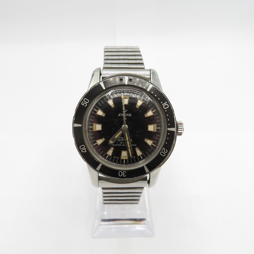 436 - Rare ENICAR SHERPA Dive gent's vintage diver's wristwatch automatic working bi-directional bezel scr... 