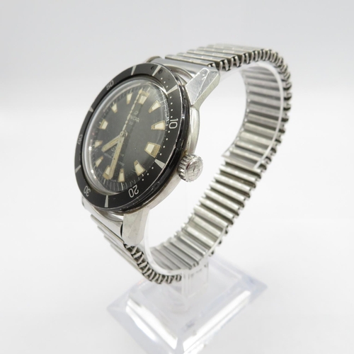 436 - Rare ENICAR SHERPA Dive gent's vintage diver's wristwatch automatic working bi-directional bezel scr... 