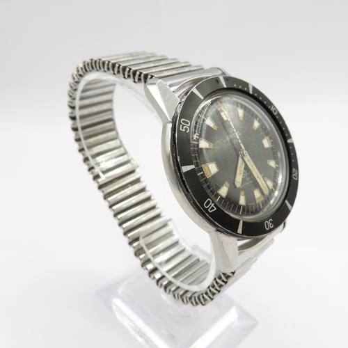 436 - Rare ENICAR SHERPA Dive gent's vintage diver's wristwatch automatic working bi-directional bezel scr... 