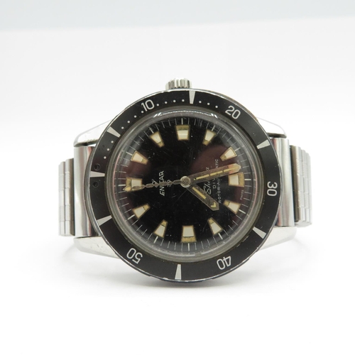 436 - Rare ENICAR SHERPA Dive gent's vintage diver's wristwatch automatic working bi-directional bezel scr... 