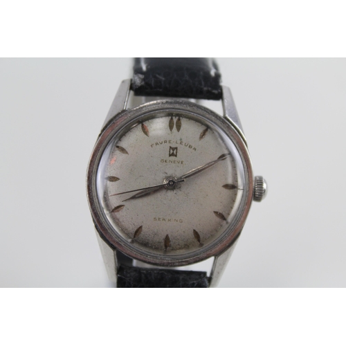 460 - FAVRE-LEUBA GENEVE SEAKING Gents C.1950's WRISTWATCH Hand-wind WORKING