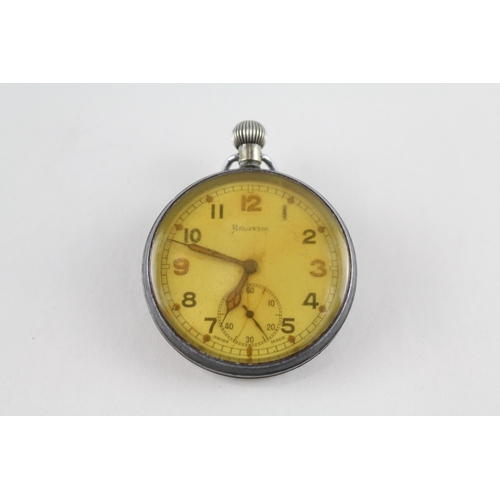 461 - HELVETIA GS/TP Gents WWII Military Issued Pocket Watch Hand-wind WORKING