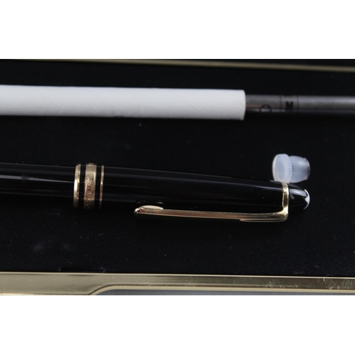 478 - MONTBLANC Meisterstuck Black Cased Rollerball Pen WRITING CC196933 Boxed