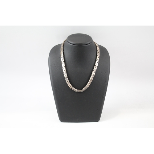 Silver Taxco Mexico collar necklace (100g)