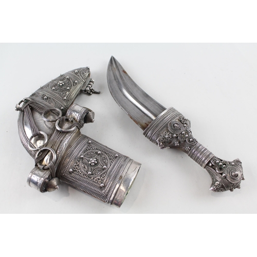 Antique .900 Silver Cased Omani Khanjar / Dagger Middle Eastern (414g)