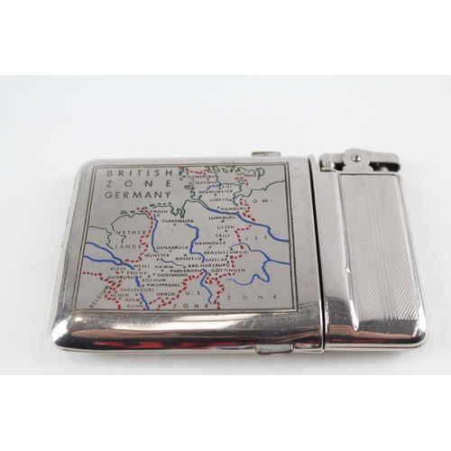 A British zone Germany cigarette box and lighter