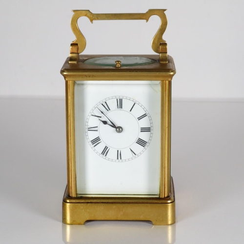 A large carriage clock 140mm x 90mm full chiming mechanism.  Clock requires full service