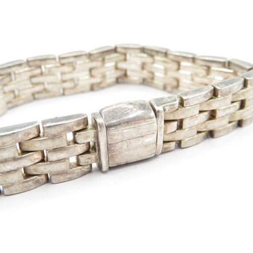 178 - Silver link bracelet HM watch strap style 58g