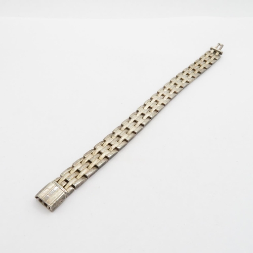 178 - Silver link bracelet HM watch strap style 58g